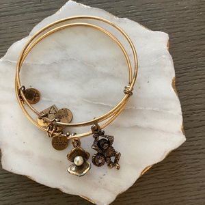 Alex and Ani shell and Monkey bracelet!